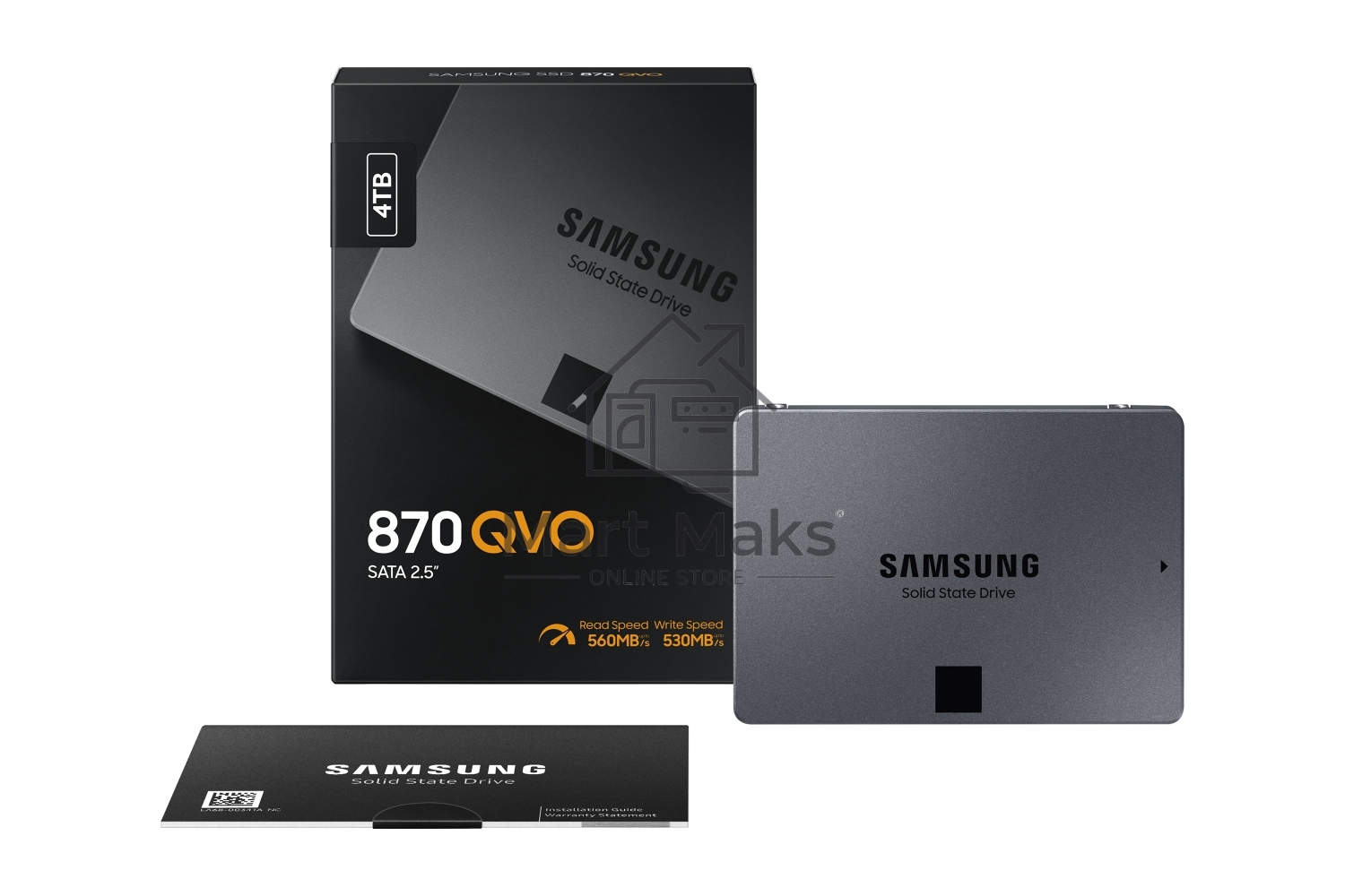 Накопитель SSD Samsung 4TB 870 QVO, V-NAND, 2.5