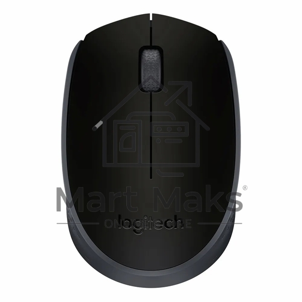 Мышь беспроводная Logitech M171 черный/серый, 1000 dpi, радиоканал, USB, кнопки - 3