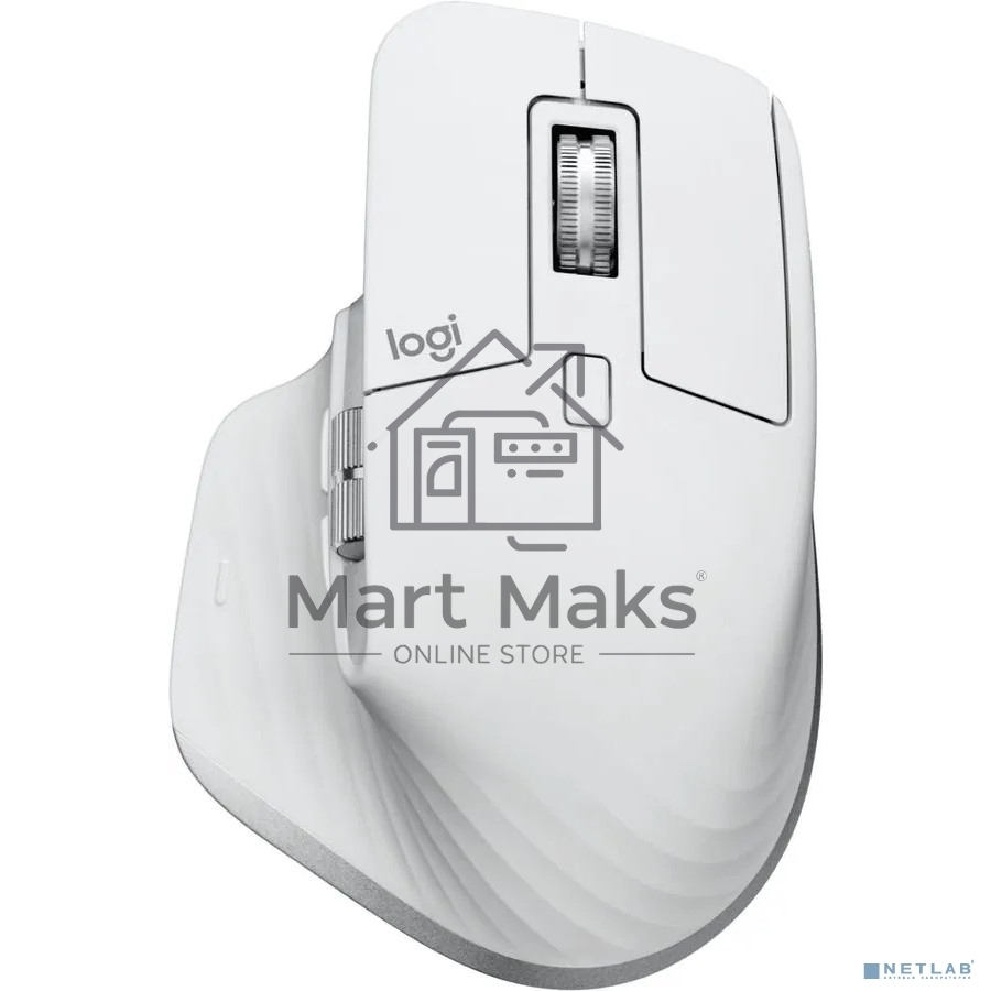 Мышь беспроводная Logitech MX Master 3s светло-серый, 8000 dpi, радиоканал, Bluetooth, USB, кнопки - 7