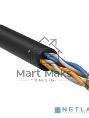 Витая пара U/UTP кат.5E 4x2x24AWG LSZH черный (305м) ITK LC3-C5E04-129