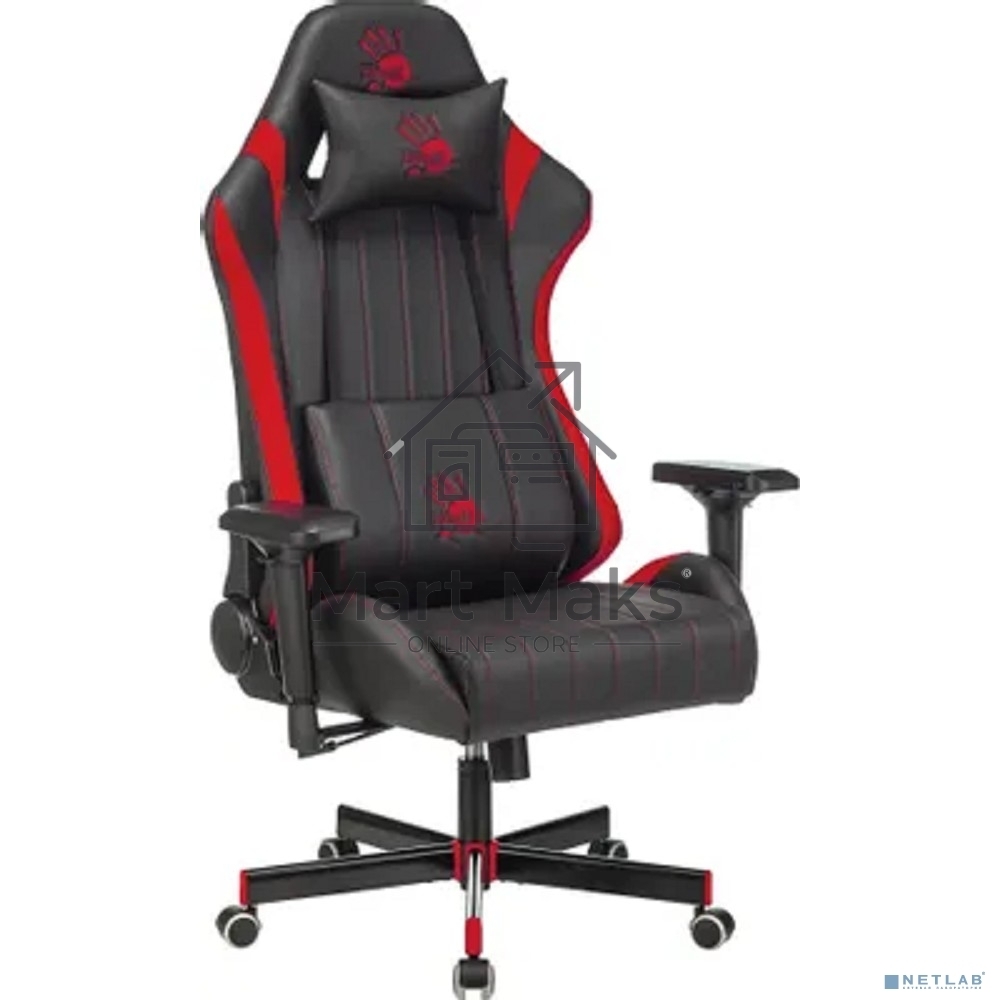 Кресло игровое A4Tech Bloody GC-990 черный/красный искусственная кожа крестовина металл