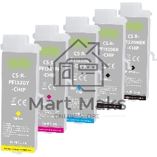 Картридж перезаправляемый струйный Cactus CS-R-PFI321SET-CHIP набор 5шт.упак. для Canon imagePROGRAF TM-250/255/350/355 с чипом