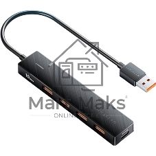 USB-концентратор Vention CHOBB, USB, USB Type-C/USB 4 порта, USB