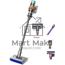 Пылесос вертикальный Dyson V12S Detect Slim Submarine 485350-01 золотой/серый металлик, питание от аккумулятора, 150 Вт, уборка сухая/влажная, пылесборник 0.35 л