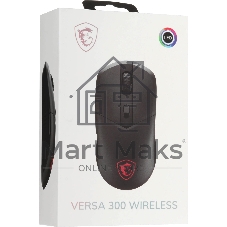 Мышь беспроводная/проводная MSI VERSA 300 черный, 8000 dpi, радиоканал, Bluetooth, USB, кнопки - 6