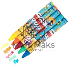 Восковые мелки Deli EC21010 Super Wings 18 цветов, картонная коробка с европодвесом