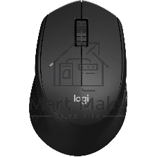 Мышь беспроводная Logitech M330 SILENT PLUS черный, 1000 dpi, радиоканал, USB, кнопки - 3