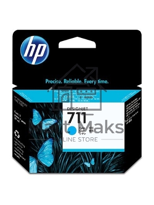 Картридж струйный HP №711 CZ130A голубой для HP DJ T120/T520 (29мл)