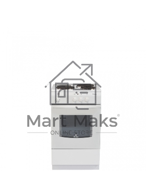 Плита электрическая De Luxe 5003.17Э белый, конфорок 3 электрических, духовка 46 л, 50 см x 85 см x 50 см