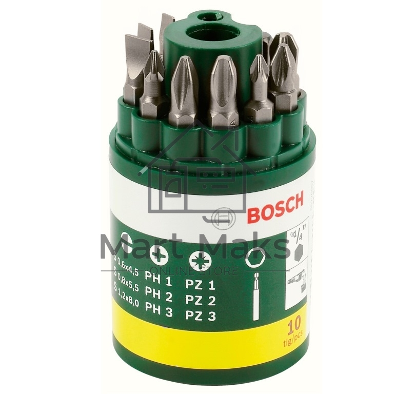 Набор бит Bosch 2607019454 9 БИТ УНИВЕРС.+УНИВ.ДЕРЖ.