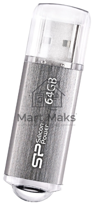 Флешка Silicon Power USB Drive 64Gb Ultima II SP064GBUF2M01V1S USB2.0, Silver