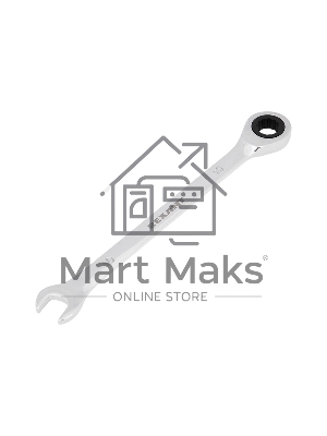 Ключ комбинированный трещоточный Rexant 10 мм, CrV, зеркальный хром