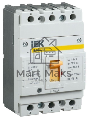 Выключатель автоматический 3п 160А 15кА ВА44 33 ИЭК SVA4410-3-0160