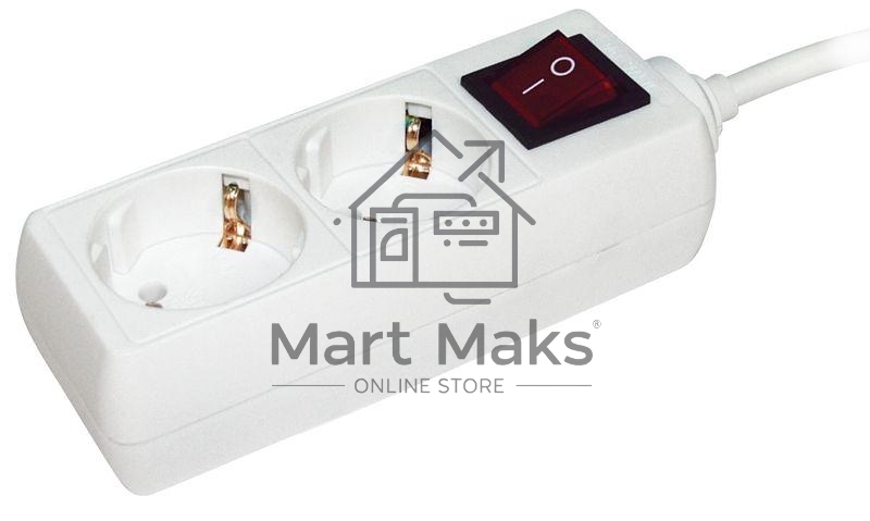 Удлинитель 2х5м с заземл. 16А IP20 У02К с выкл. 2P+PE ИЭК WYP10-16-02-05-ZK-N