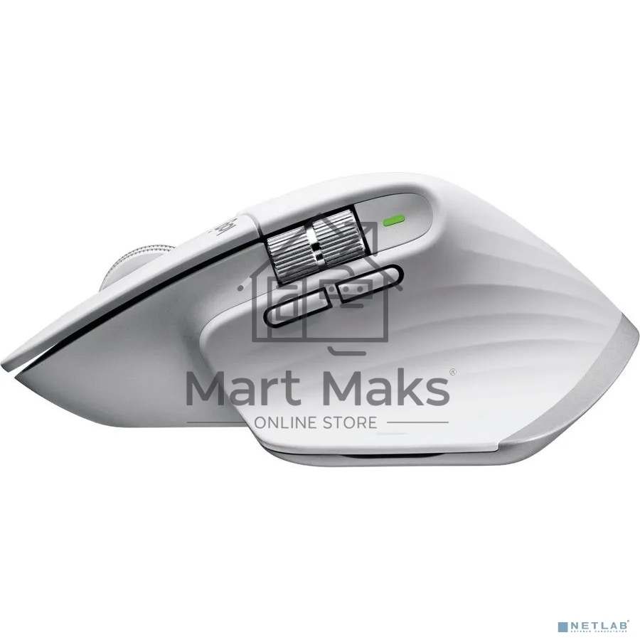 Мышь беспроводная Logitech MX Master 3s светло-серый, 8000 dpi, радиоканал, Bluetooth, USB, кнопки - 7