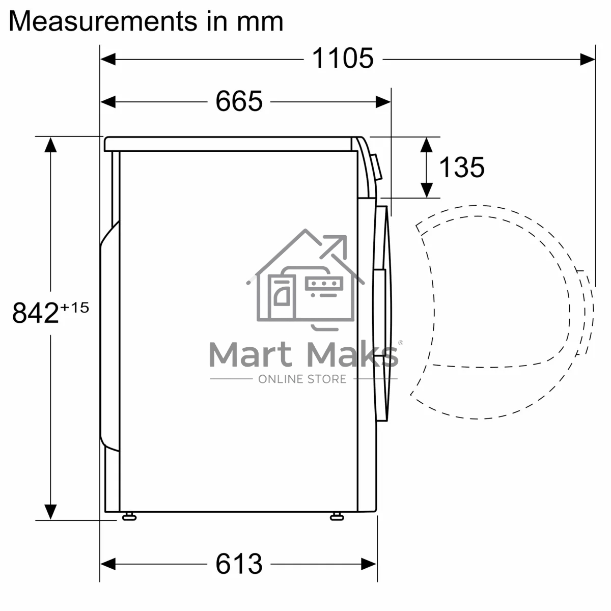 Сушильная машина Bosch WTN86202ME серый, 8 кг, сушка - конденсационная, программ - 13, 59.8 x 84.2 x 61.3 см