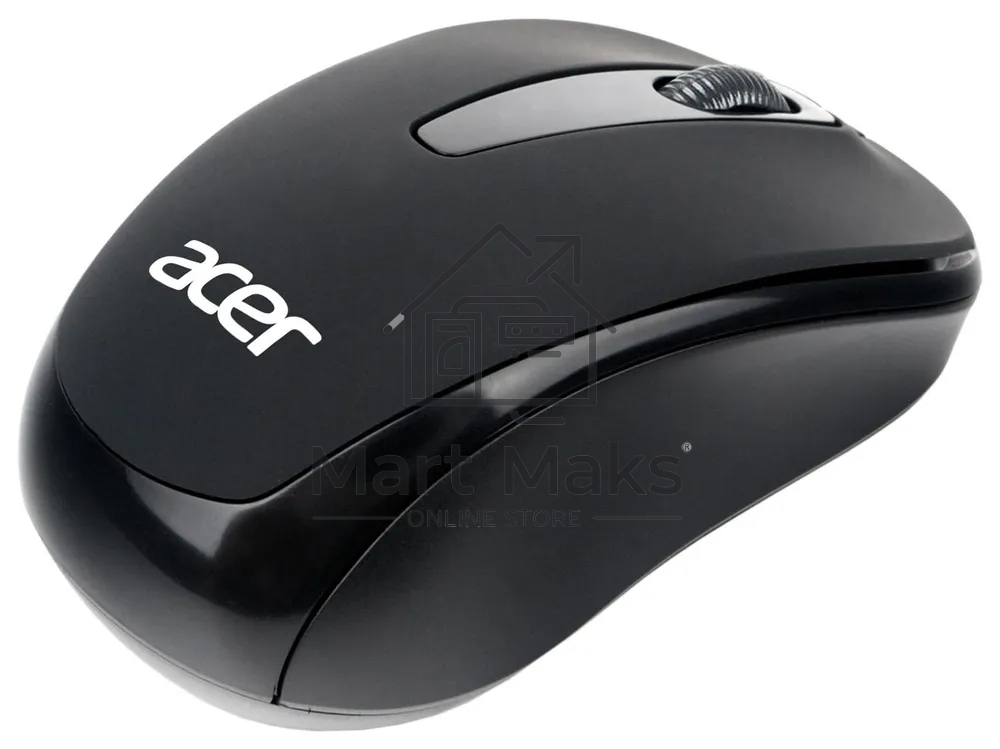 Мышь беспроводная Acer OMR133 черный, 1000 dpi, радиоканал, USB, кнопки - 3