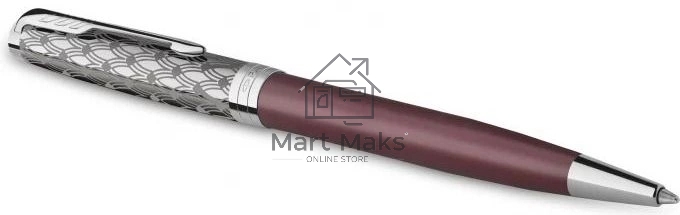 Ручка шариковая Parker Sonnet Premium K537 (CW2119783) Metal Red CT M, черные чернила, подарочная коробка