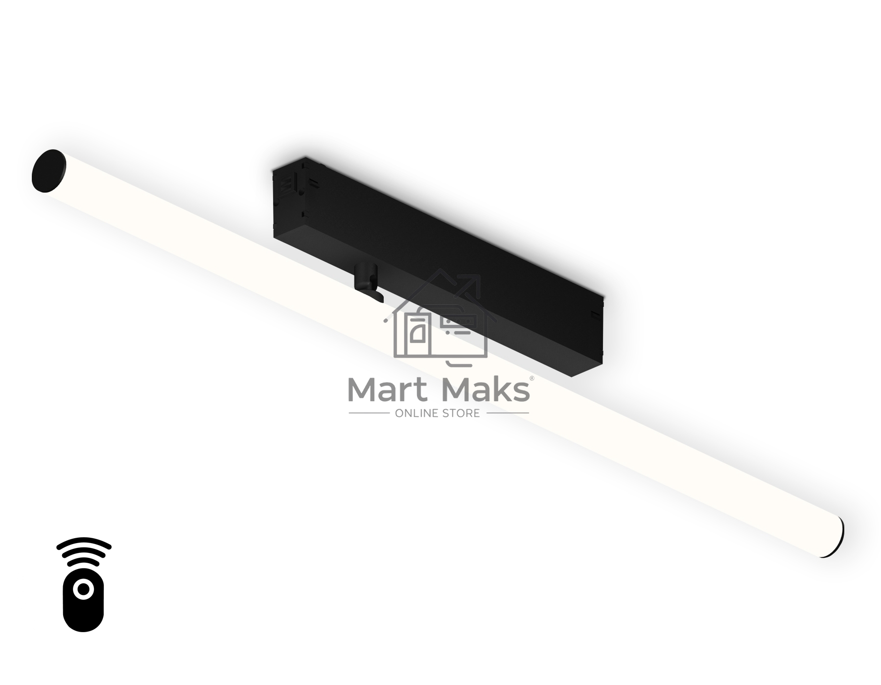 Управляемый светодиодный светильник для шинопровода Magnetic Ambrella light GL1361 BK черный IP20 12W 3000K-6400K 220V 120° 608*25*110 (Без ПДУ)