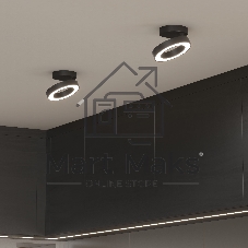 Spila черный 12W 4200К (25105/LED)/Светильник накладной черный