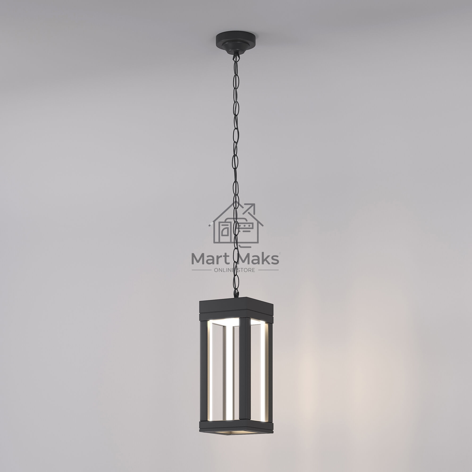 1528 TECHNO LED / Светильник садово-парковый серый