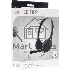 Наушники с микрофоном Edifier K550 черный 2м мониторные оголовье (K550 SINGLE PLUG)