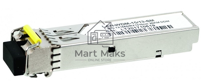 Модуль Lanmaster BIDI SFP 1.25G, 1550nm / 1310nm, 20 km, LC, DDM, Cisco