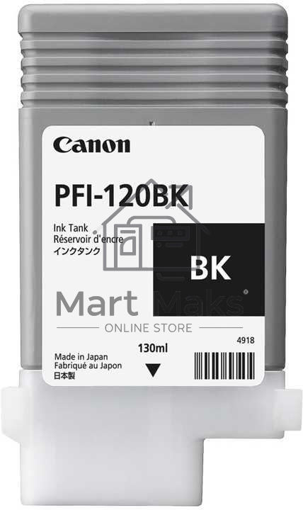 Картридж струйный Canon PFI-120 BK 2885C001 черный (130 мл) для Canon imagePROGRAF TM-200/205