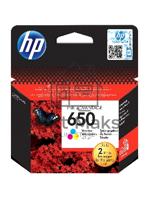 Картридж струйный HP 650 CZ102AE многоцветный для HP DJ IA 2515/2516 (200стр.)