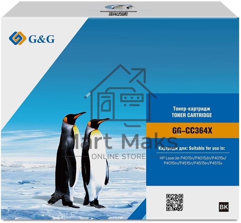 Картридж лазерный G&G GG-CC364X черный (24000стр.) для HP LJ P4015/P4515
