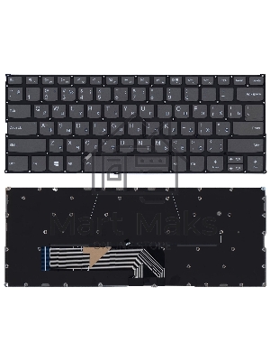 Клавиатура для ноутбука Lenovo Yoga 530-14IKB черная с подсветкой