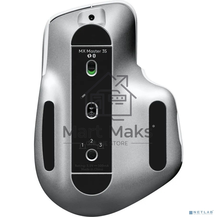 Мышь беспроводная Logitech MX Master 3s светло-серый, 8000 dpi, радиоканал, Bluetooth, USB, кнопки - 7