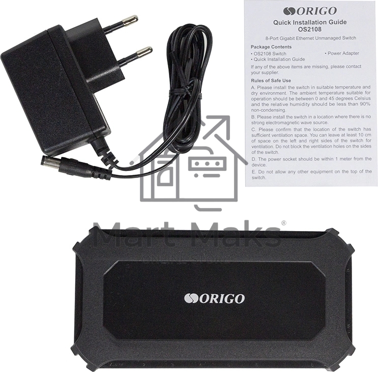 Коммутатор Unmanaged Switch 8x1000Base-T, plastic case