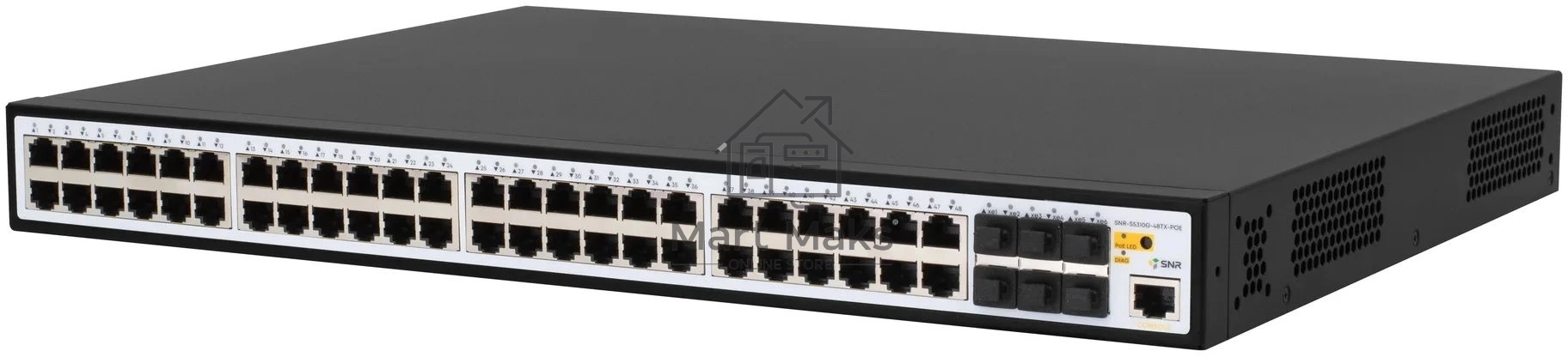 Коммутатор SNR SNR-S5310G-48TX-POE, 1Гбит/с, количество портов 48 шт, (L2)
