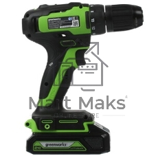 Дрель-шуруповерт GREENWORKS 3704007UA, 24 В, 0 Ач, 90 Нм, бесщеточный