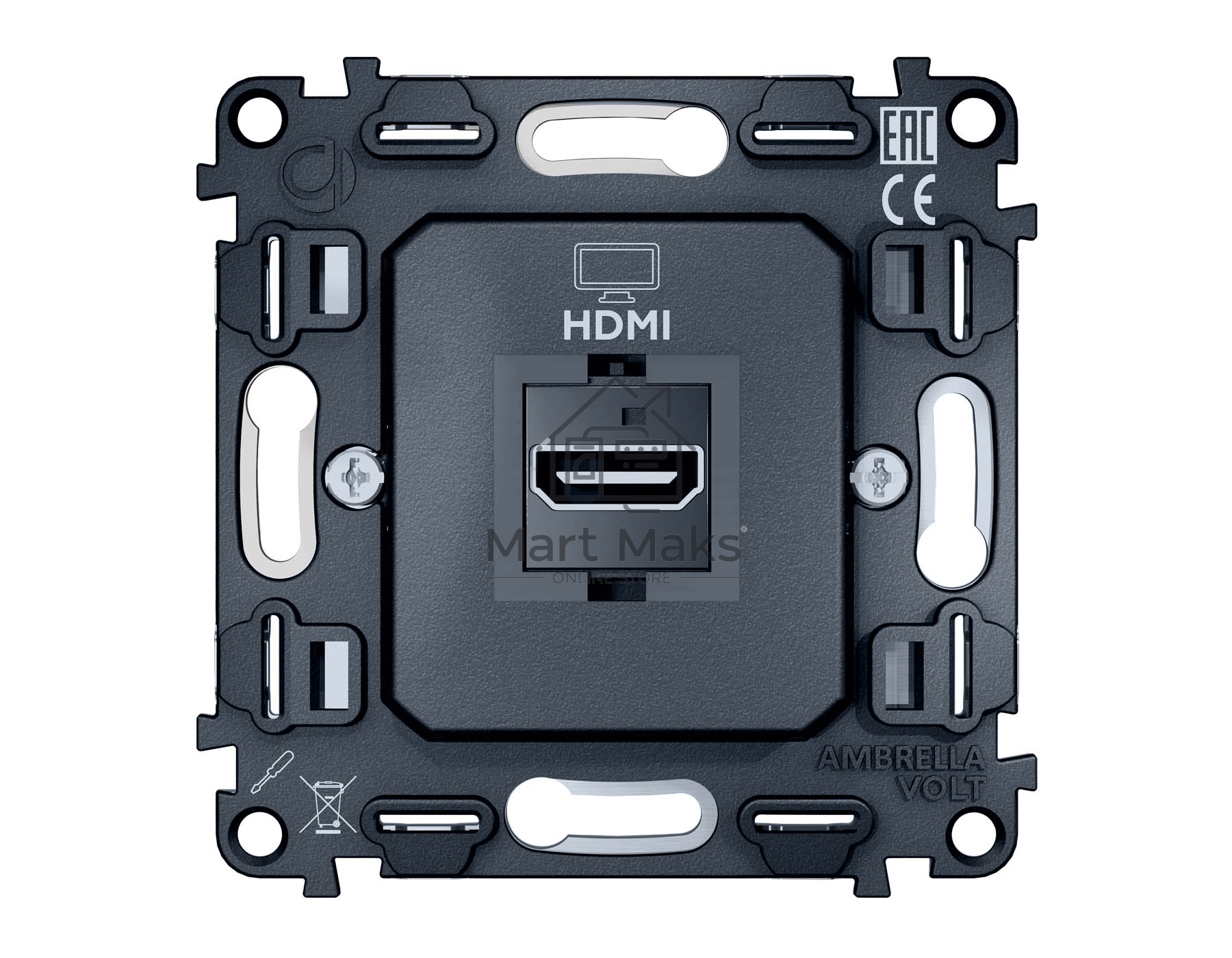 Механизм розетки HDMI 2.0 40V/500mA 2.0GHz 5-18Gbit/s QUANT VM222
