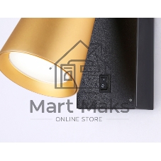 Светильник Ambrella light TA13142 BK/GD черный/золото GU10 max 12W 140*60*90