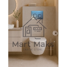 Инсталляция с унитазом комплект BAU IDEAL 6 в 1: унитаз подвесной безободковый торнадо Bau Hotel 53х36, быстросъемное сиденье микролифт, кнопка смыва BAU Strike Gun Grey, темно-серый металлик/хром