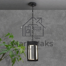 1528 TECHNO LED / Светильник садово-парковый чёрный