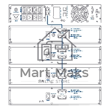 Блок батарейный Бастион SKAT BC 72/18S3 RACK P3 2U, 72В, АКБ 12шт 12В х 9А·ч, ЗУ, МПТ, (совместим с 8772 и 8773) (8786)