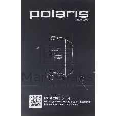 Кофеварка Polaris PCM 2020 3-in-1 черный/нержавеющая сталь, исп. кофе - молотый/капсулы, 0.8 л, 1450 Вт, 20 бар
