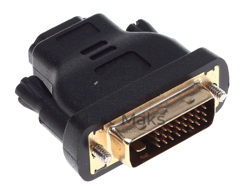 Адаптер Buro DVI-D(m)/HDMI (f) Позолоченные контакты черный (BHP RET ADA_HDMI-DVI)
