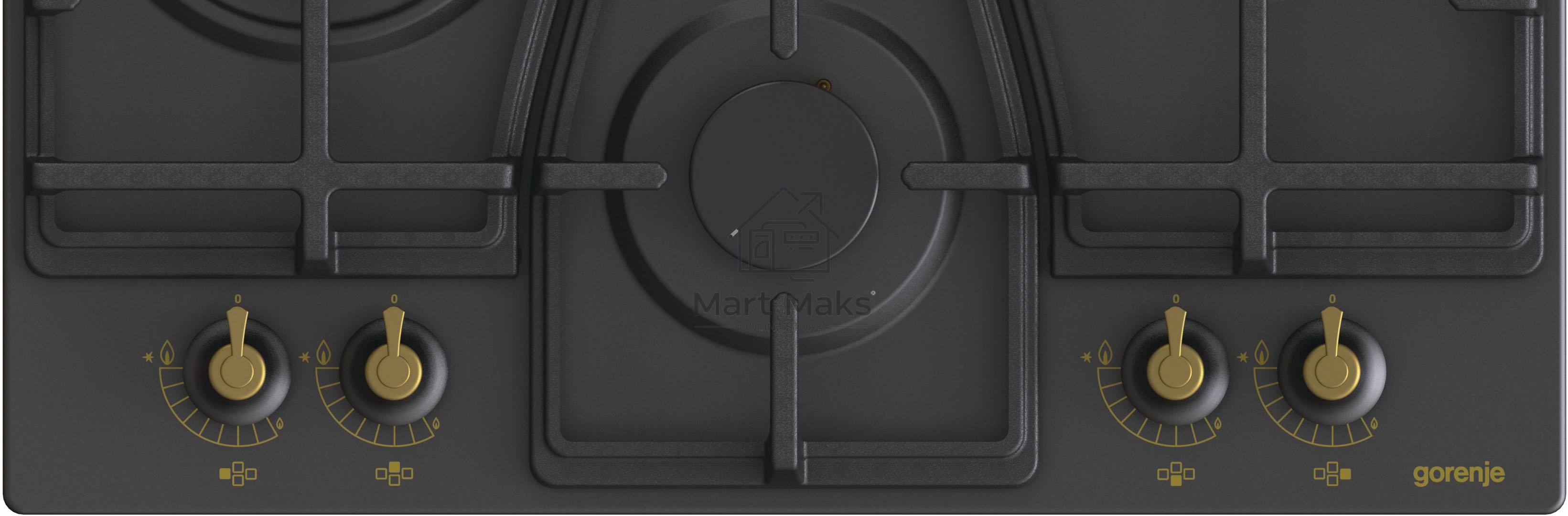 Газовая варочная поверхность Gorenje GW6D42CLB черный