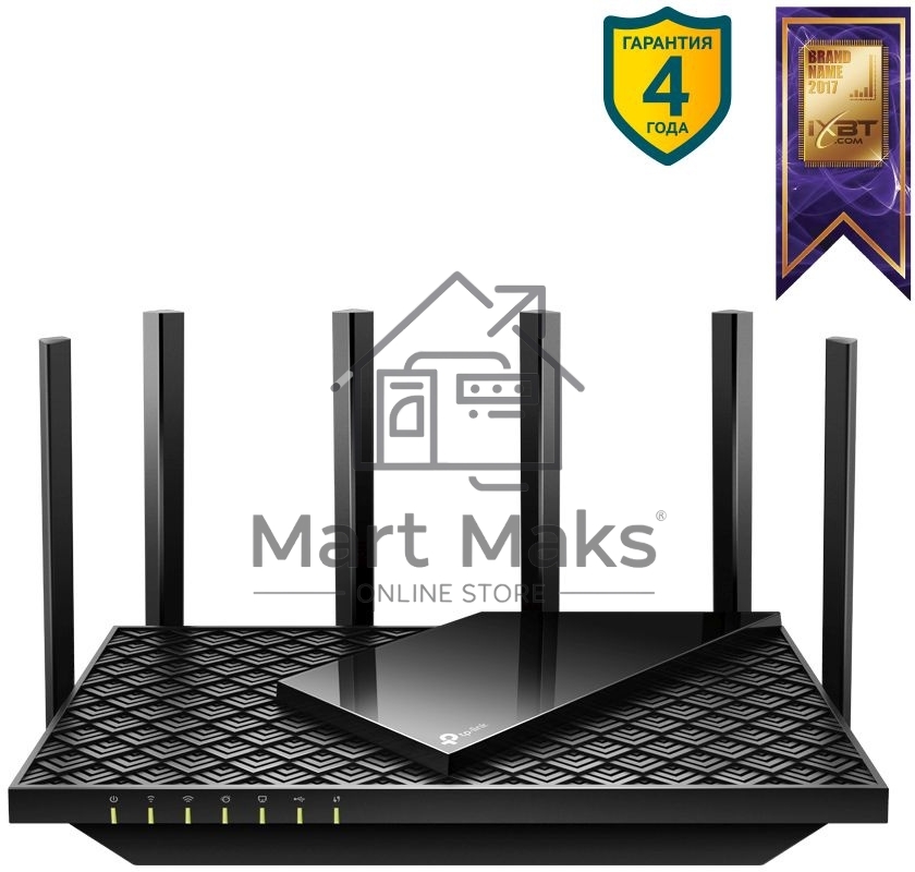 Роутер TP-Link Archer AX73 AX5400 Dual Band Wireless Gigabit Router, 1.5 GHz Tri-Core CPU, 1 GE WAN + 4 GE LAN ports, 1× USB 3.0 Port, support 1024-QAM, OFDMA, MU-MIMO, Airtime Fairness, Beamforming, 160MHz Channel Width, come with HomeShieldTM, support R