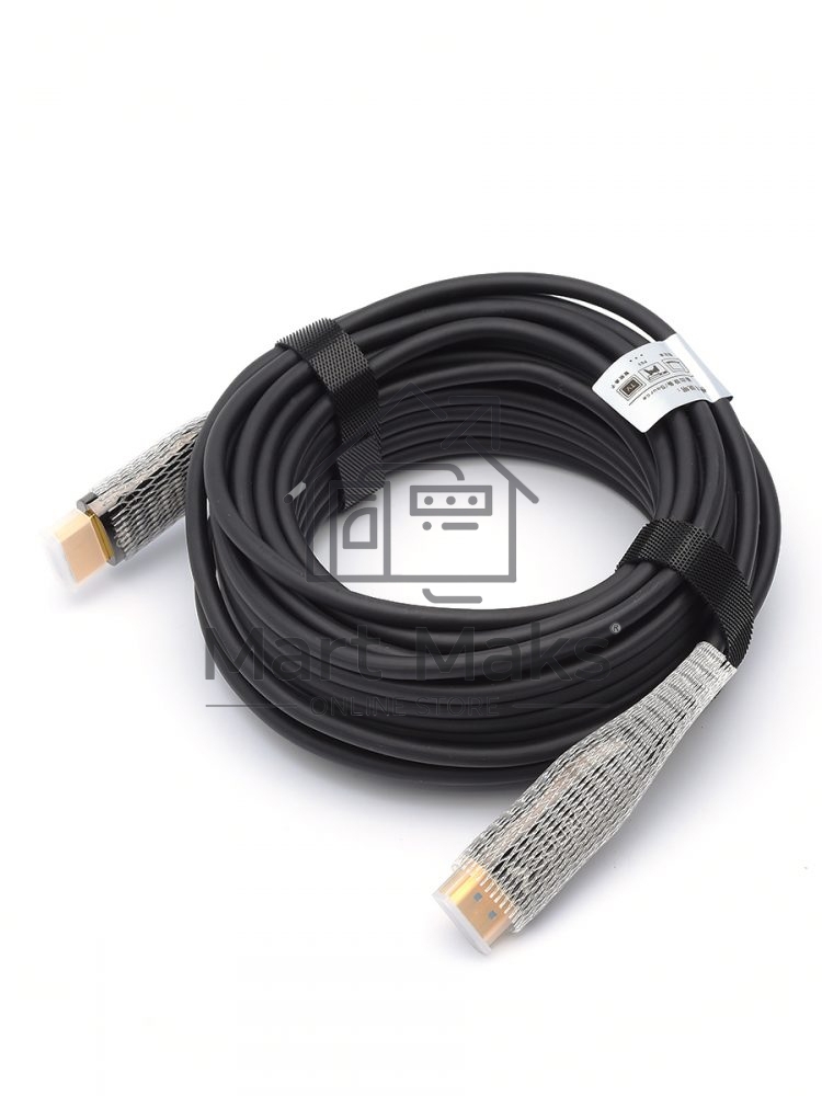 Кабель HDMI 20 м (HIGH speed, Metal gold, Optical) 8K VER 2.1 Кабель HDMI 20 м (HIGH speed, Metal gold, Optical) 8K VER 2.1