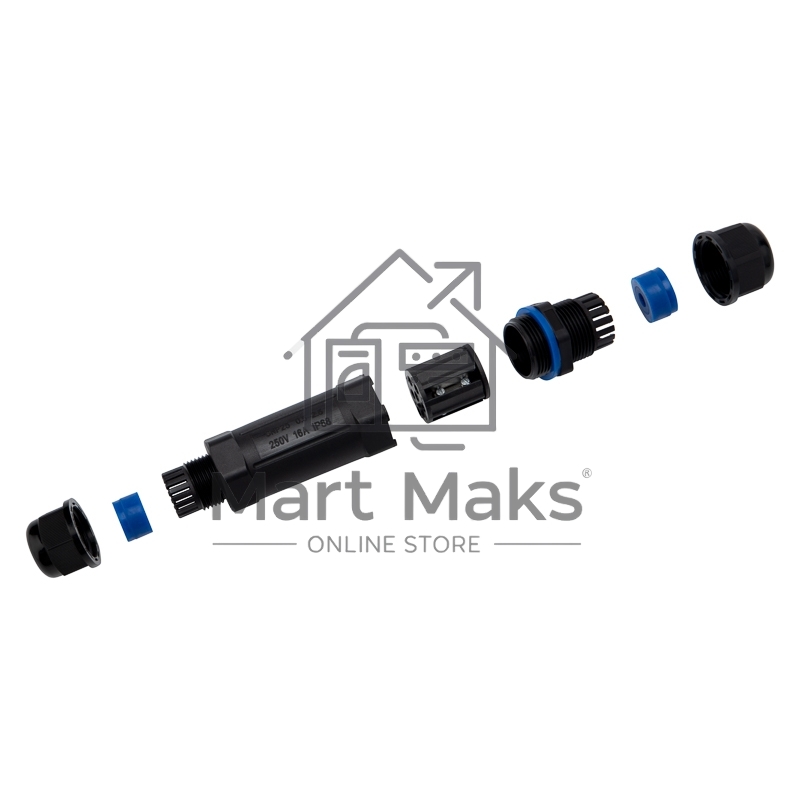 Кабельный коннектор I-образный (5PIN) IP68 Rexant