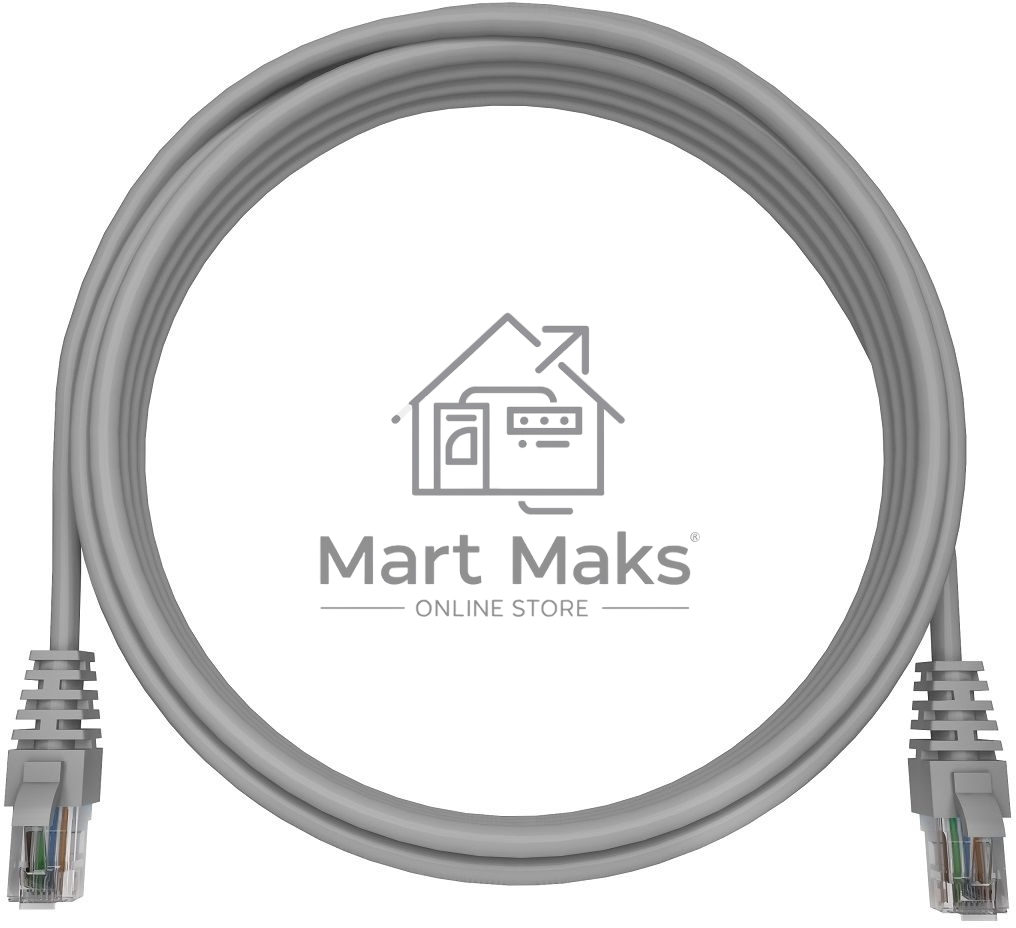 Патч-корд NTSS NTSS-PC-UTP-RJ45-6-3.0-LSZH-GY NTSS-PC-UTP-RJ45-6-3.0-LSZH-G UTP RJ-45 вил.-вилка RJ-45 кат.6 3м серый LSZH (уп.:1шт) 24AWG