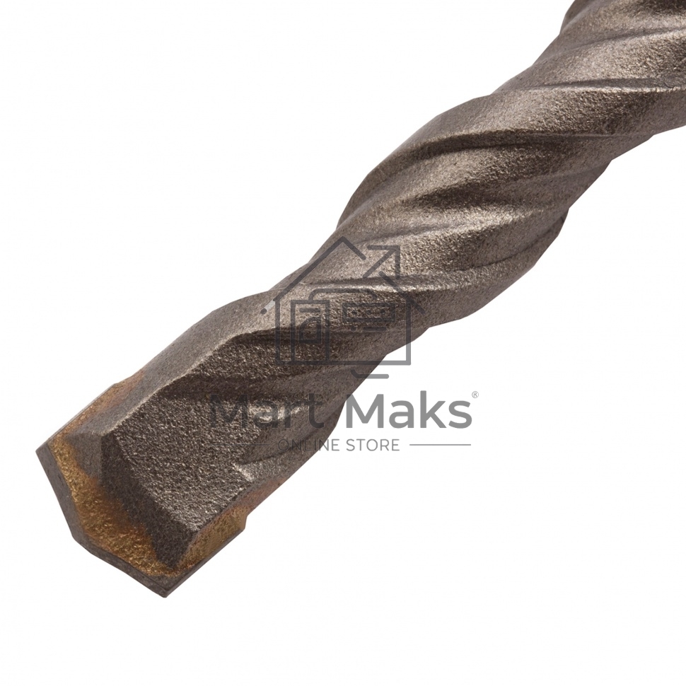 Бур по бетону, двойная спираль, Cobalt W-tip, 8x110 мм, SDS PLUS Denzel
