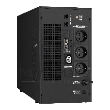 Источник бесперебойного питания (инвертор, синус, для котла) ExeGate SineTower SZ-3000.LCD.AVR.3SH.1C13.RJ.USB 3000VA/2400W, чистая синусоида, LCD дисплей, AVR, 3хSchuko+1хC13, RJ45/11, USB, линейно-интерактивный, внешняя батарея 48В до 250А·ч ( поставляется отдельно), черный