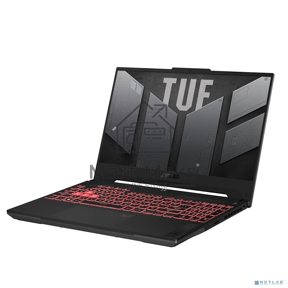 Ноутбук Asus TUF Gaming A15 FA507NVR-LP118 серый 90NR0JK5-M006X0 Ryzen 7 7435HS 32Gb SSD512Gb NVIDIA GeForce RTX4060 8Gb 15.6